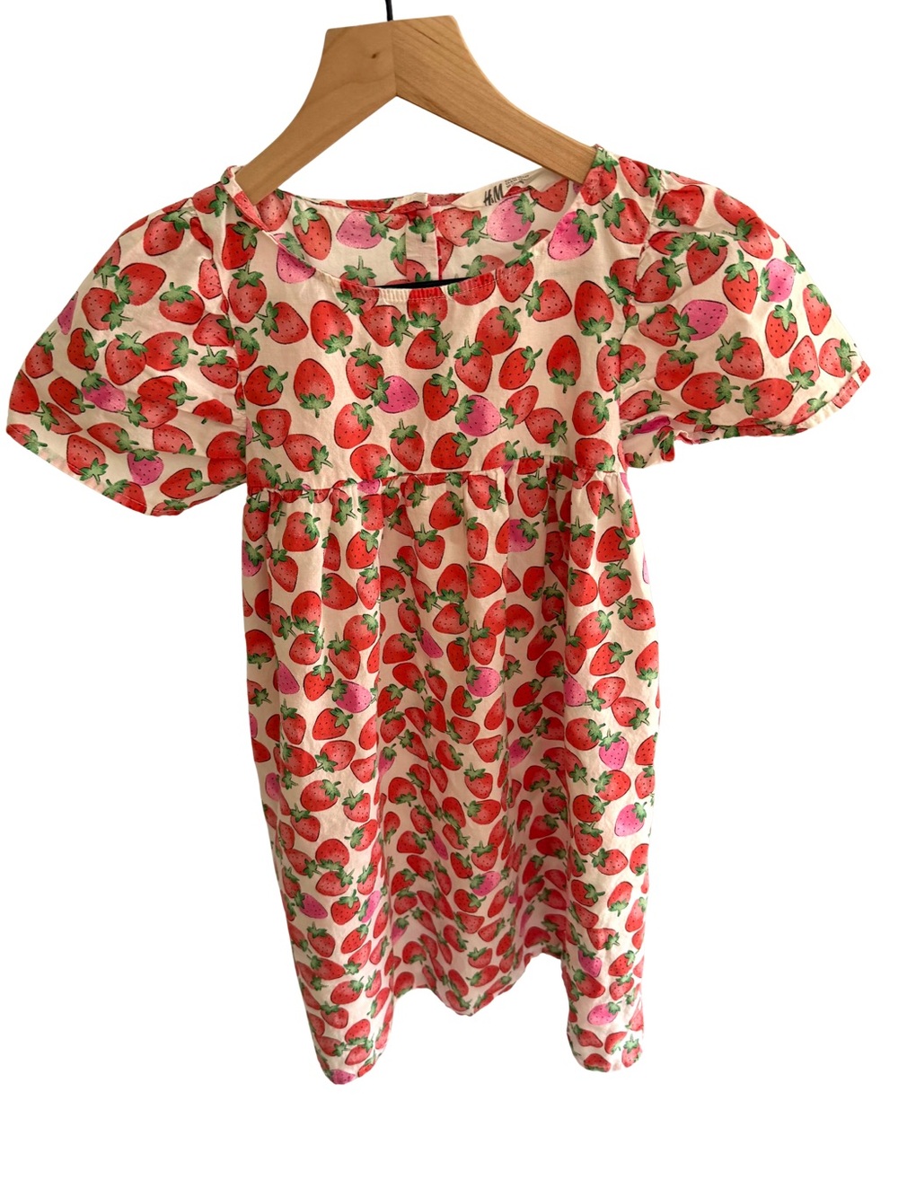 H&M Girls Strawberry Dress 8-9 years old